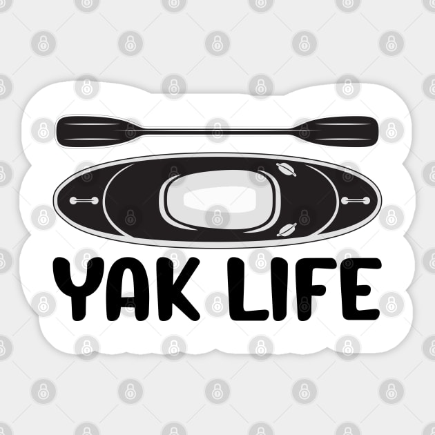 Kayak Life Kayaking and Paddling Sticker by reedae